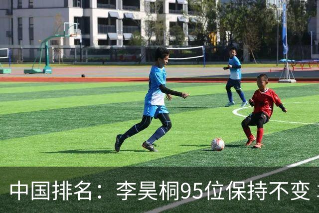 中国排名：李昊桐95位保持不变 袁也淳金子豪上升
